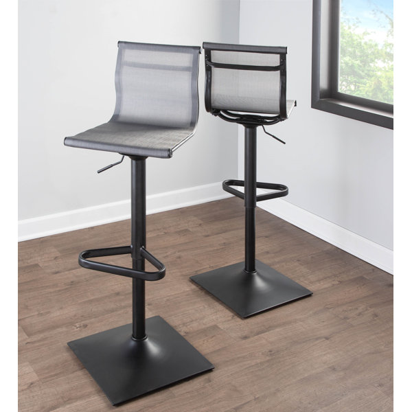 Latitude Run® Bartow Swivel Adjustable Height Bar Stool & Reviews Wayfair